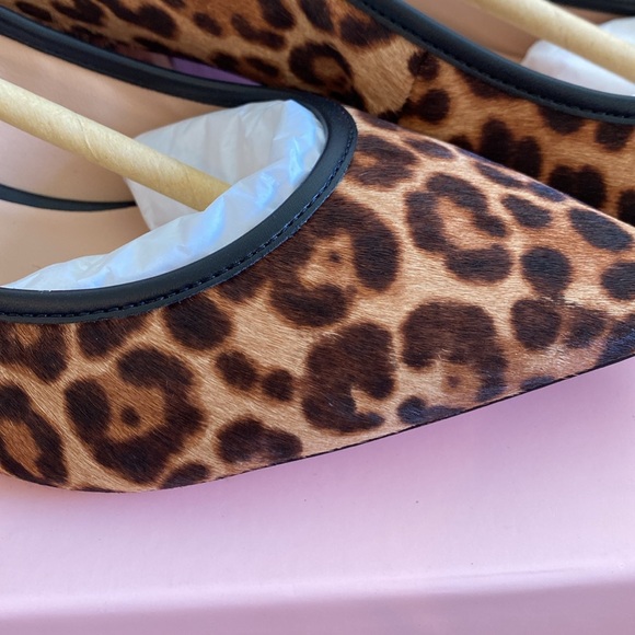 NIB Kate spade haircalf Menorca leopard heels size 9 - Picture 2 of 10
